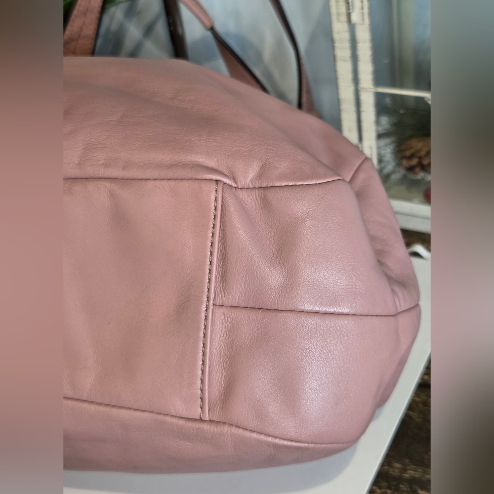 Coach Soho Lynn Hobo Bag Rose Pink Leather - Picture 6 of 15
